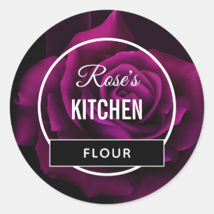 Pegatinas de cocina góticos Rosas morados