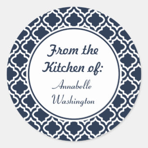 Pegatinas de cocina personalizadas de la Marina