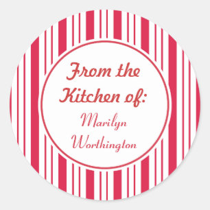 Pegatinas de cocina personalizadas de menta