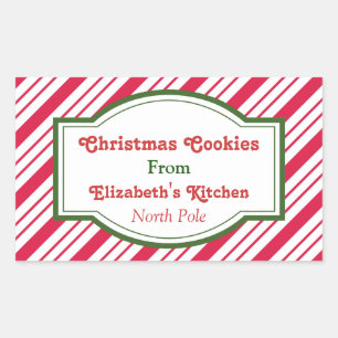Pegatinas de cocina personalizadas de Navidad