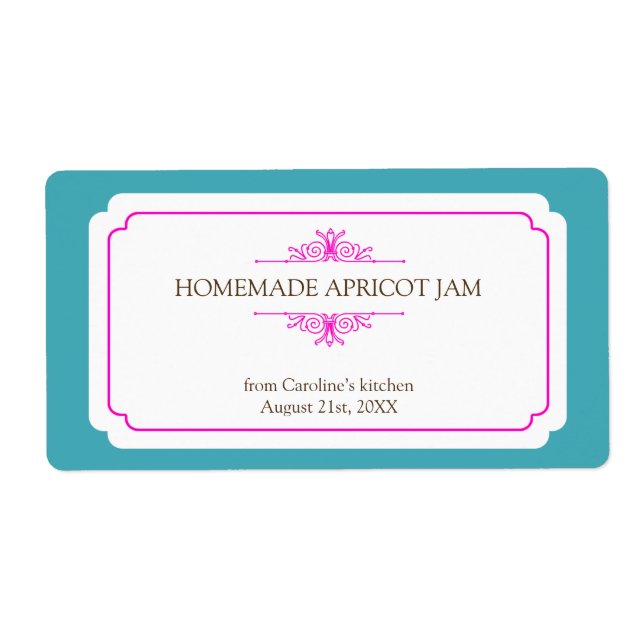 Pegatinas de cocina verde azulada rosa de pura ele (Frente)