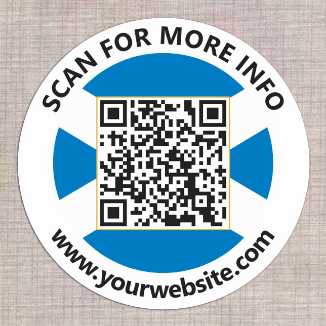 Pegatinas de código QR de Escocia moderna, bandera (Subido por el creador)