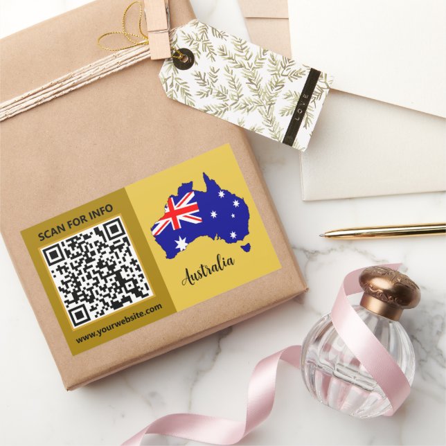 Pegatinas de código QR modernas de Australia, band (Regalar)