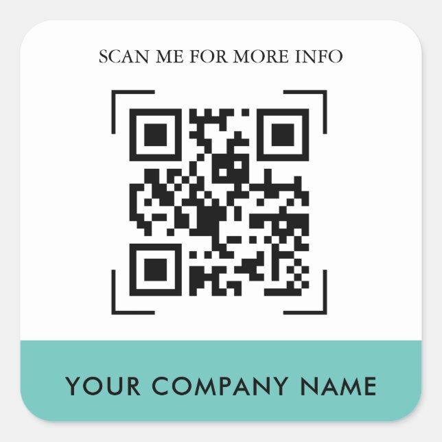 Pegatinas de código QR personalizado (Anverso)