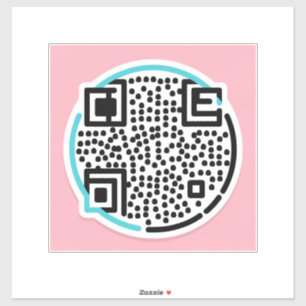 Pegatinas de código QR personalizado para comercia