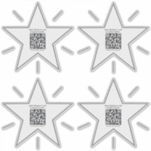 Pegatinas de código QR promocional de tema de estr