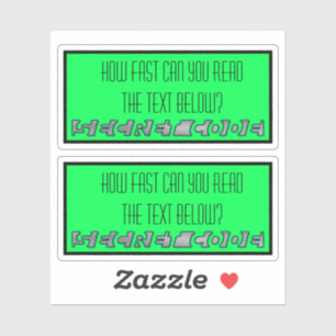 Pegatinas de código secreto