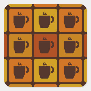 Pegatinas de Coffee Squares