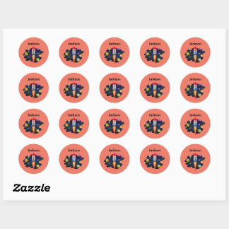 Pegatinas de cohete personalizado