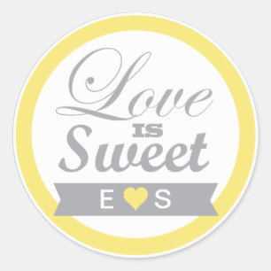 Pegatinas de color amarillo y gris a favor