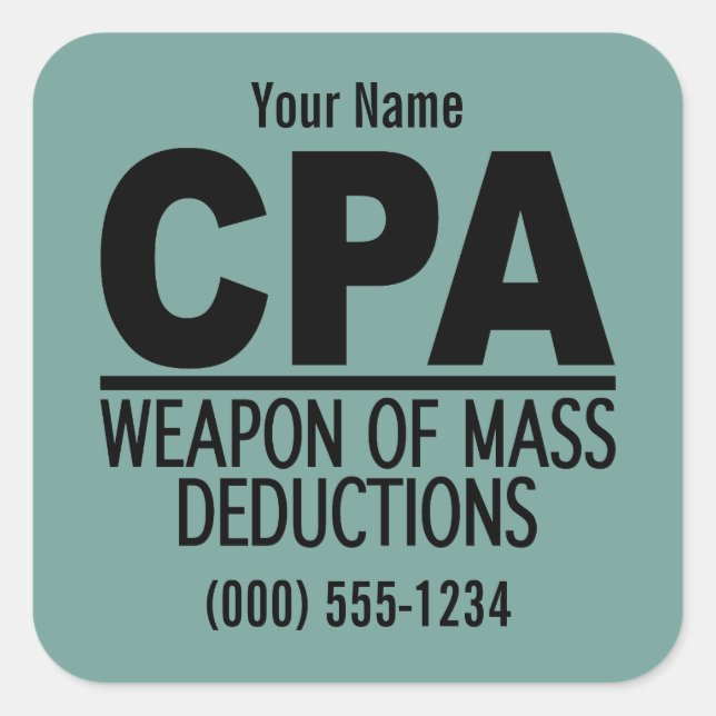 Pegatinas de color de personalizado CPA (Anverso)