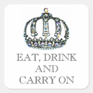 pegatinas de "COMER, BEBER Y SEGUIR"