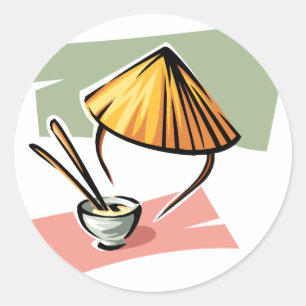 Pegatinas de comida chinos