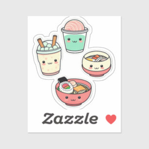 Pegatinas de comida de Kawaii   Té de burbuja, suh
