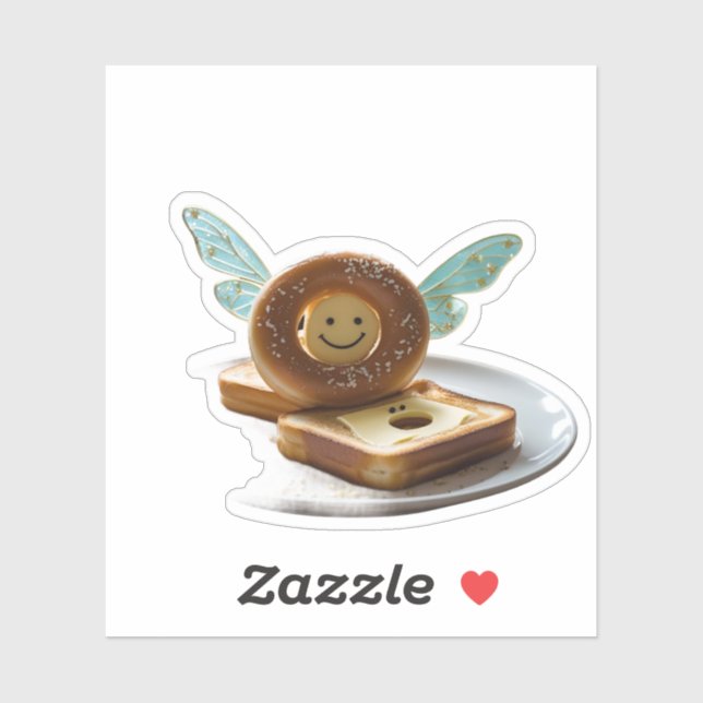 Pegatinas de comidas mágicas: comida caprichosa y  (Hoja)