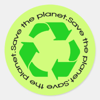 Pegatinas de conciencia sobre el reciclaje