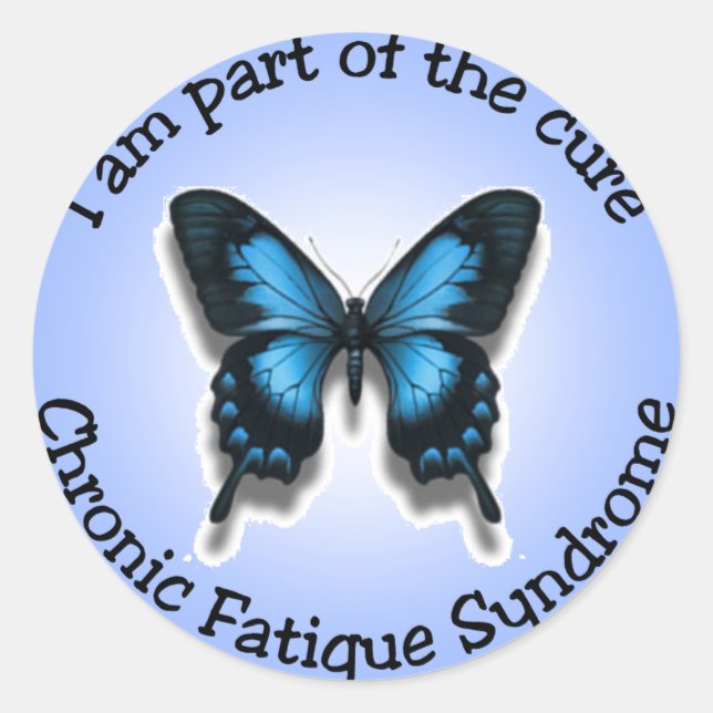 Pegatinas de concientización de CFS (Anverso)