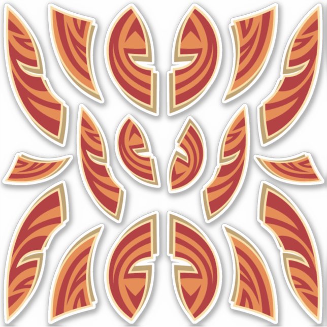 Pegatinas de concurso de colección de iconos de má (Anverso)