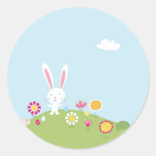 Pegatinas de conejitos de Pascua