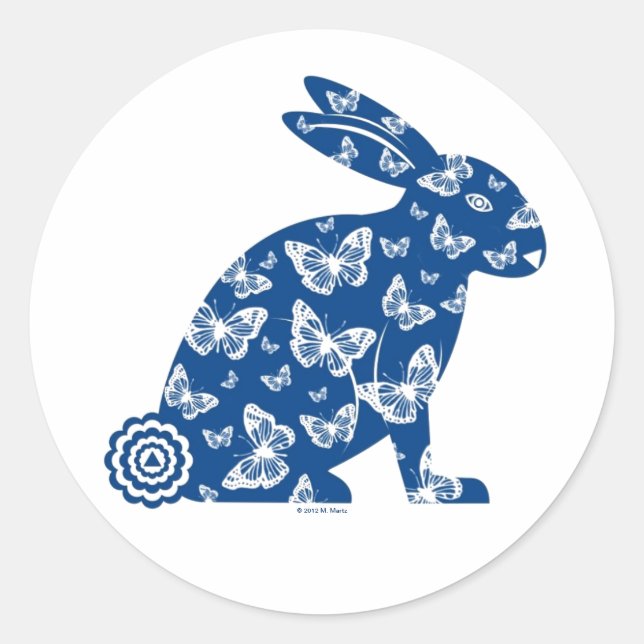 Pegatinas de conejitos de Pascua de Martzkin © 201 (Anverso)