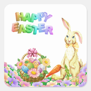 Pegatinas de Conejo de Pascua