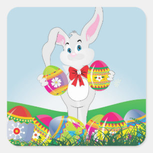 Pegatinas de Conejo de Pascua