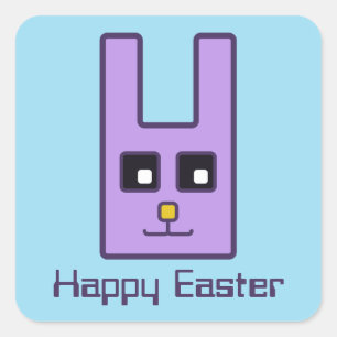 Pegatinas de conejo de Pascua