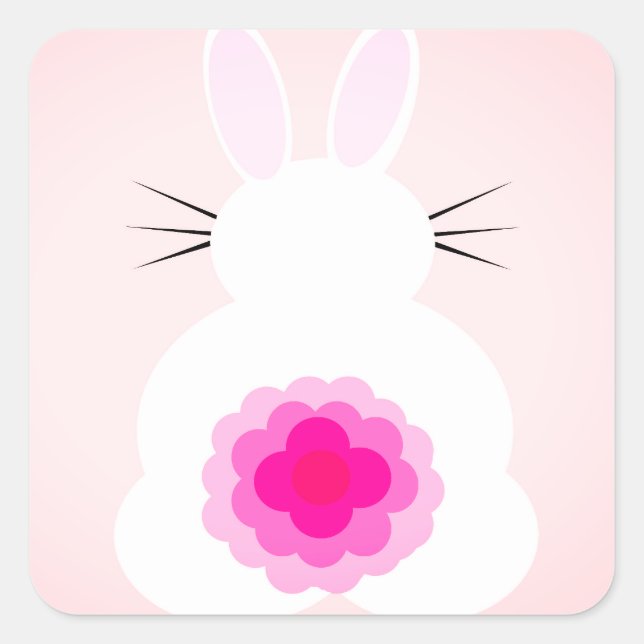Pegatinas de Conejo de Pascua (Anverso)