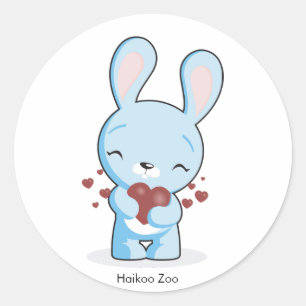 Pegatinas de conejo del zoológico de Haikoo