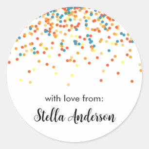 Pegatinas de Confetti - Muchacho Chica Gracias Gen