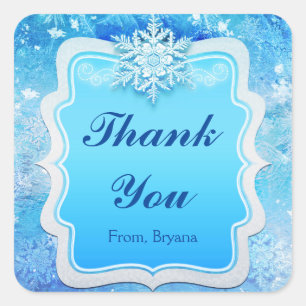 Pegatinas de copo de nieve de invierno de hielo co