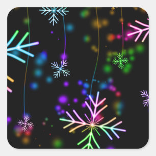 pegatinas de copos de nieve navidades