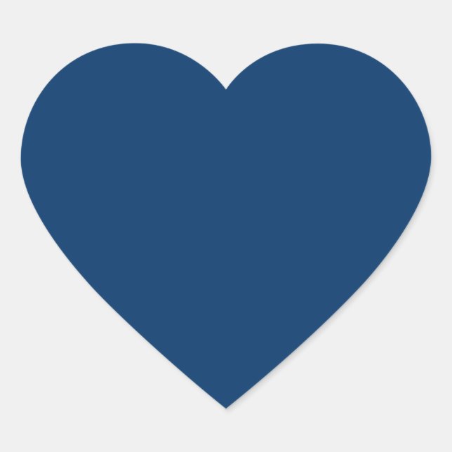 Pegatinas de corazón azul de medianoche – Personal (Anverso)