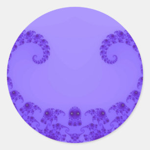 Pegatinas de corazón azul púrpura