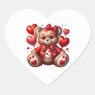 Pegatinas de corazón de San Valentín