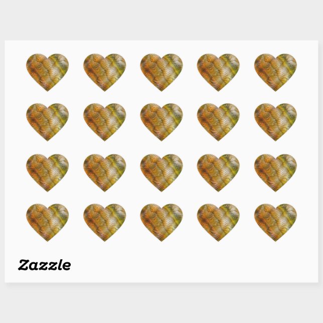 Pegatinas de corazón de serpiente de imitación de  (Hoja)