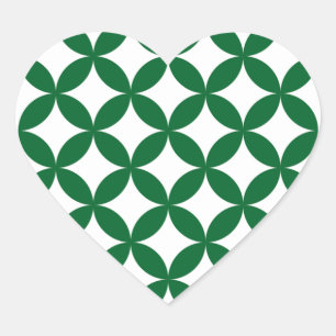 Pegatinas de corazón de Shippo verde