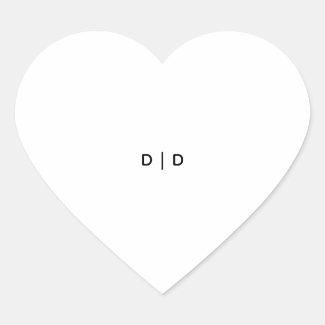 Pegatinas de Corazón Personalizadas, Formato: Hoja (Anverso)