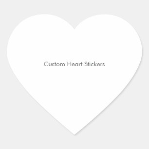 Pegatinas de Corazón Personalizadas, Formato: Hoja