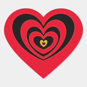 Pegatinas de corazón personalizadas para portátile