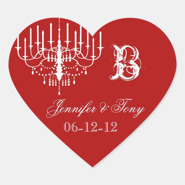 Pegatinas de corazón Personalizados de la lámpara  (Anverso)