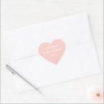 Pegatinas de corazón rosado personalizadas<br><div class="desc">Aquí tienes un fondo sólido de color rosa milenial para personalizar con tus propias palabras o nombres.

Diseñado en el estado de Washington,  EE. UU. para tu disfrute. ¡Gracias por apoyar a los artistas independientes!</div>