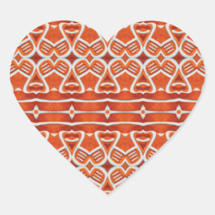 Pegatinas de Corazones de Pan de Jengibre