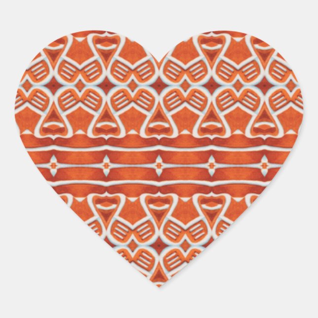 Pegatinas de Corazones de Pan de Jengibre (Anverso)