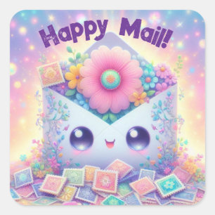 Pegatinas de correo feliz