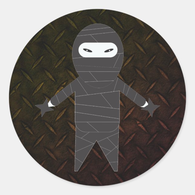 Pegatinas de correo rígido de Ninja Figher (Anverso)