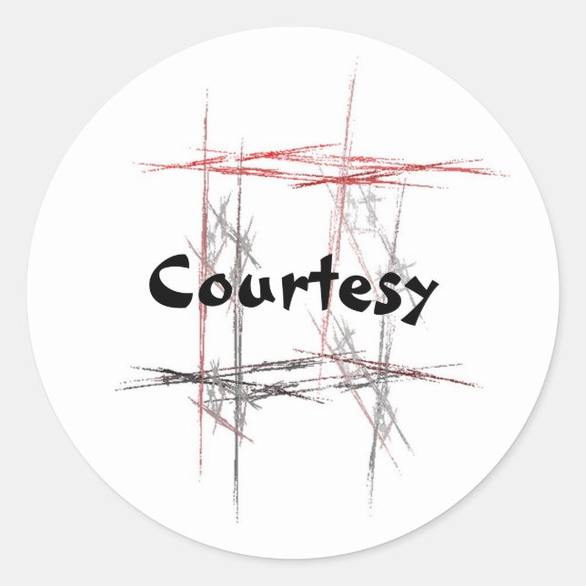 Pegatinas de cortesía de artes marciales (Anverso)