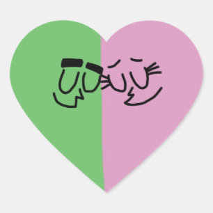 Pegatinas de Cosmo y Wanda Heart