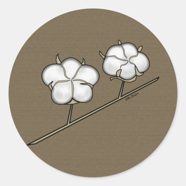 Pegatinas de Cotton Boll (Anverso)