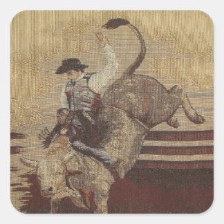 Pegatinas de Cowboy Up Bull Rider